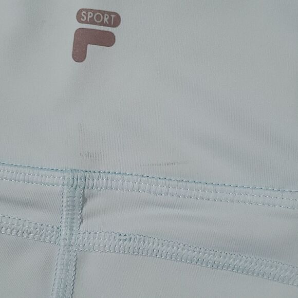 🔺️Fila Sport Sky Blue High Rise Capri Athletic Pants w/Pocket Small - Picture 11 of 11